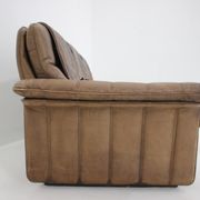 Canapé en cuir brun De Sede des années 1980, Suisse