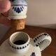 Delftware vase hand-painted – windmill decoration and f
