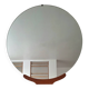 Large vintage round mirror 90cm, retro decoration
