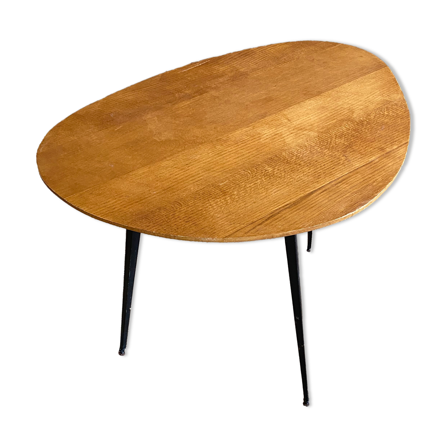 Oak console table and compass legs