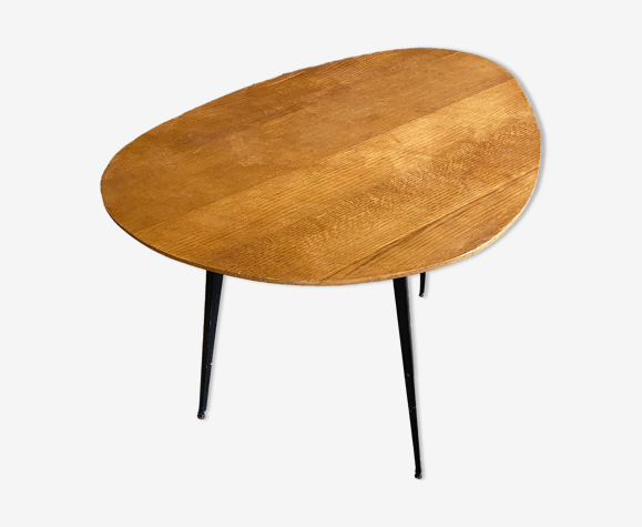 Oak console table and compass legs