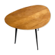 Table console chêne et pieds compas