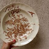 Sepia-colored dish, Congo Longchamp model