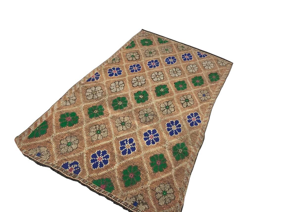 Geometric Tribal Kilim Rug