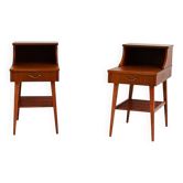 Paire de tables de chevet suédoises, années 1950
