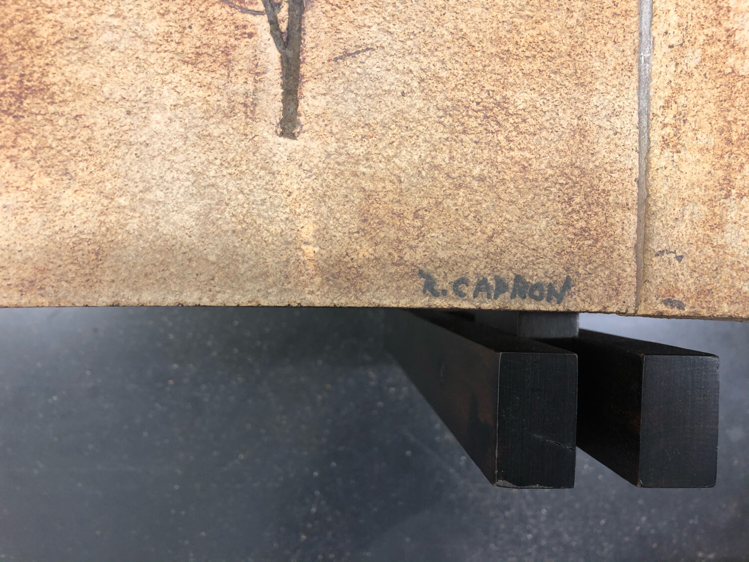 Japanese-style ceramic coffee table by Roger Capron circa 1960