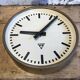 Brown Industrial Wall Clock From Pragotron, 1960s