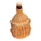 1940s Bottle Woven natural wicker