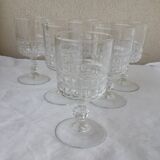 6 stemmed glasses