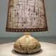 Vintage bedside lamp in glazed sandstone from the 50s/60s