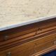 3-drawer chest of drawers in solid mahogany with white marble top in Louis XVI style