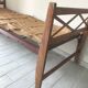 Wood bed Day bed vintage 50s 60s braces