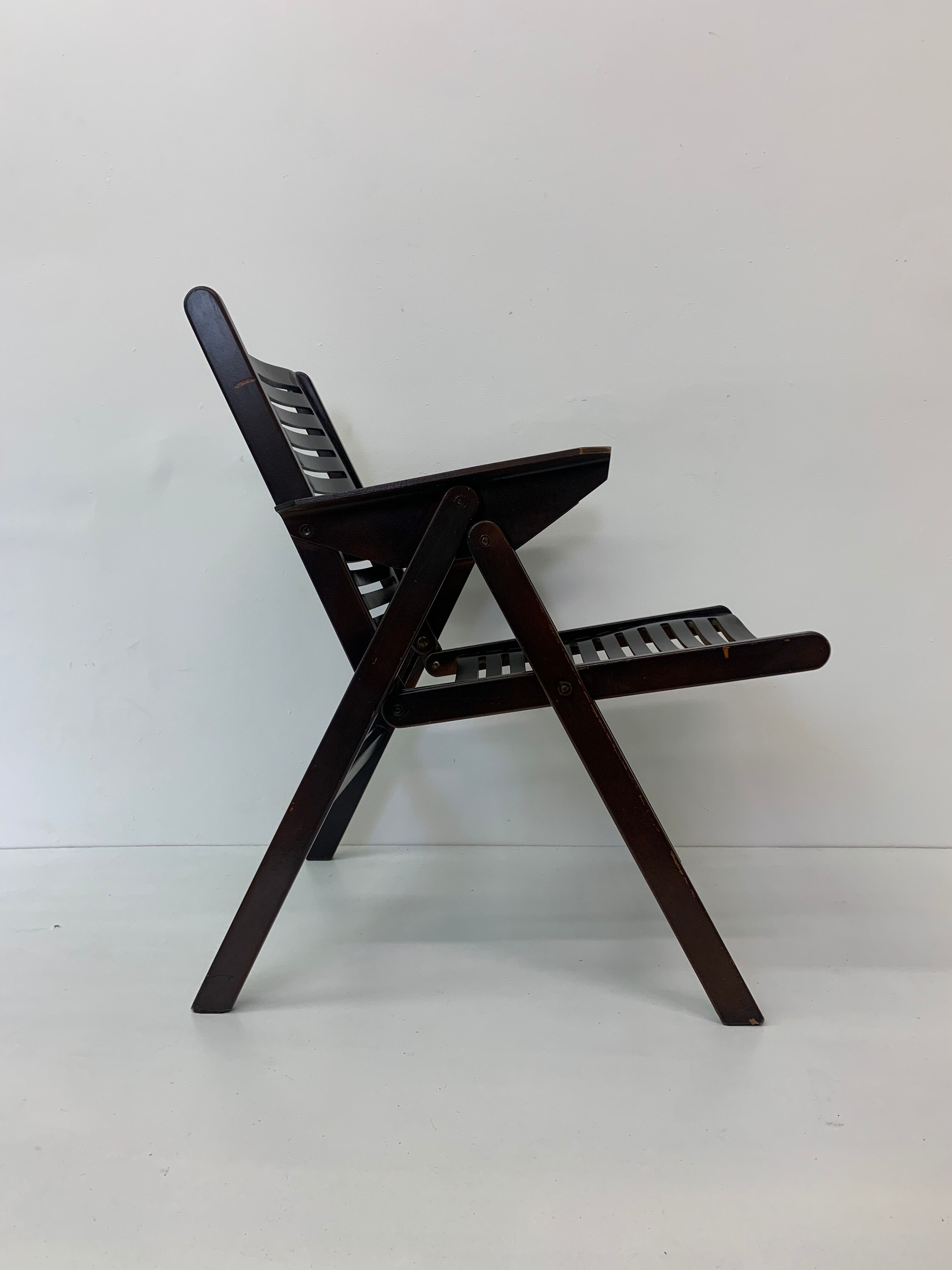 Fauteuil pliant Niko Kralj Rex, milieu du siècle, années 1950