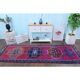 1970s vintage Turkish Oushak handmade wool runner 95x310