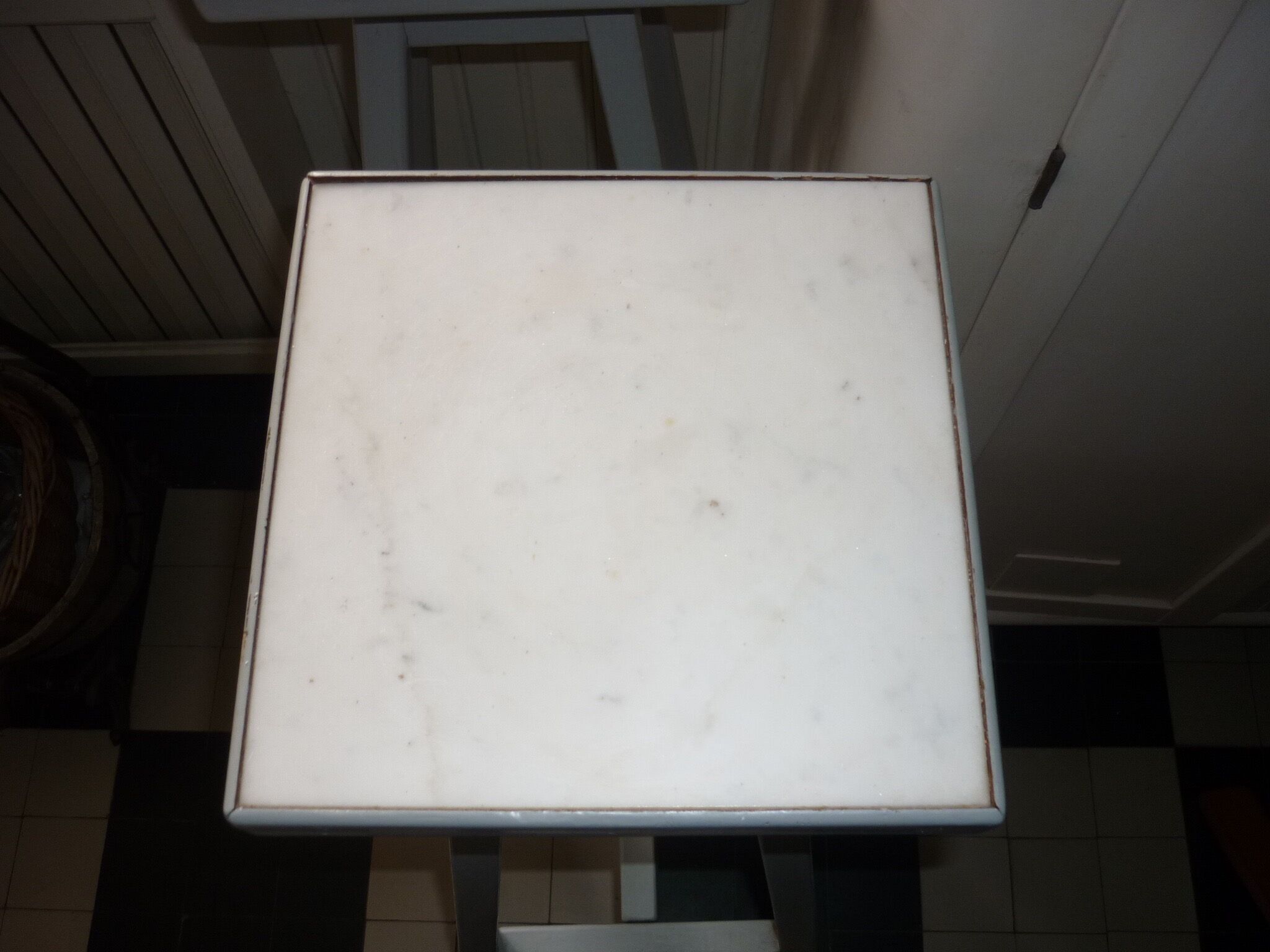 Pair of grey wooden side tables