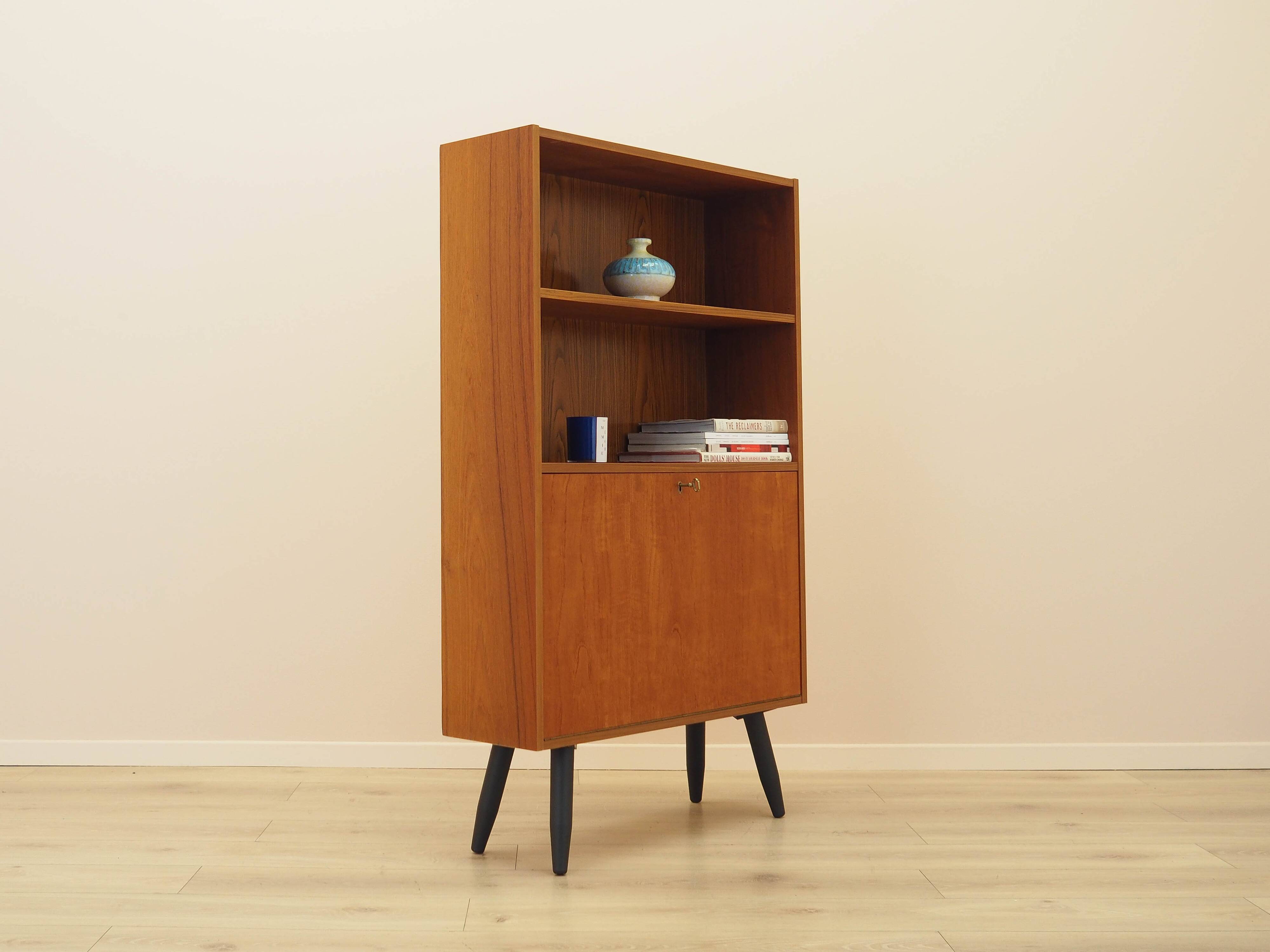 Teak bookshelf, Danish design, 1970s, made in Denmark.