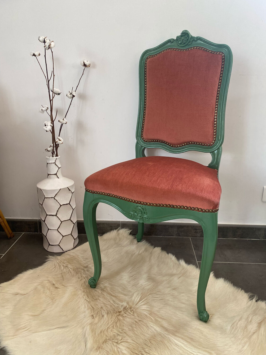 Louis XV style chair restyled