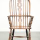Chaise à épingles anglaise antique, chaise Windsor du début du 19e siècle.