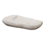 Brutalist free-form alabaster emptier