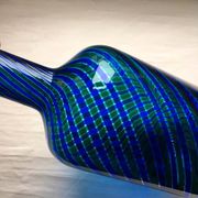 Salviati Murano glass “cane” carafe