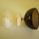 Pair of candlesticks in Crystal and onyx stone