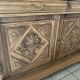 Medieval style airbrushed dresser