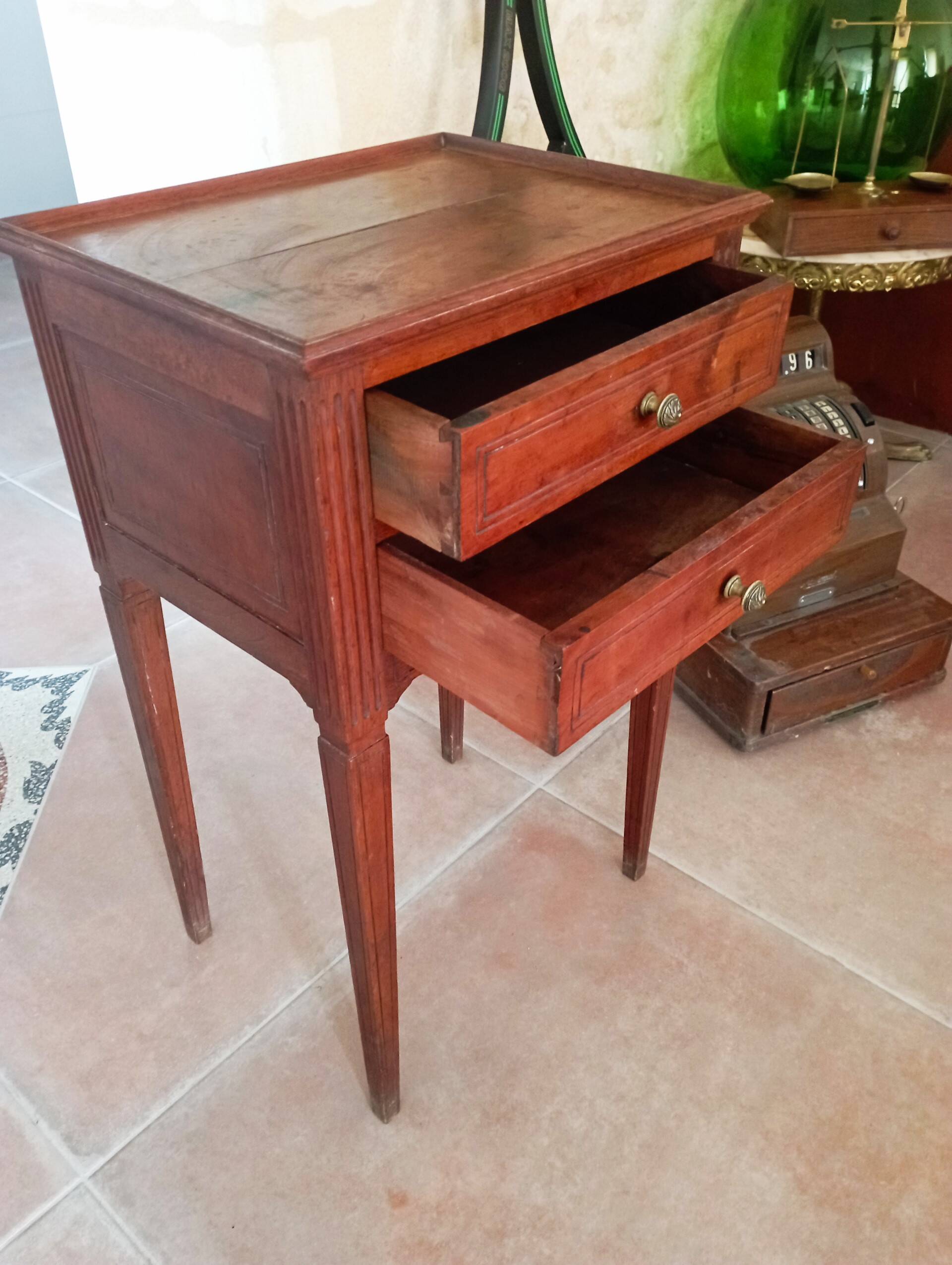 Old bedside table