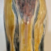 Pair of large zoomorphic pitchers in glazed ceramic, Vallauris, 1960.