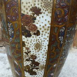 Satsuma vase bronze frame
