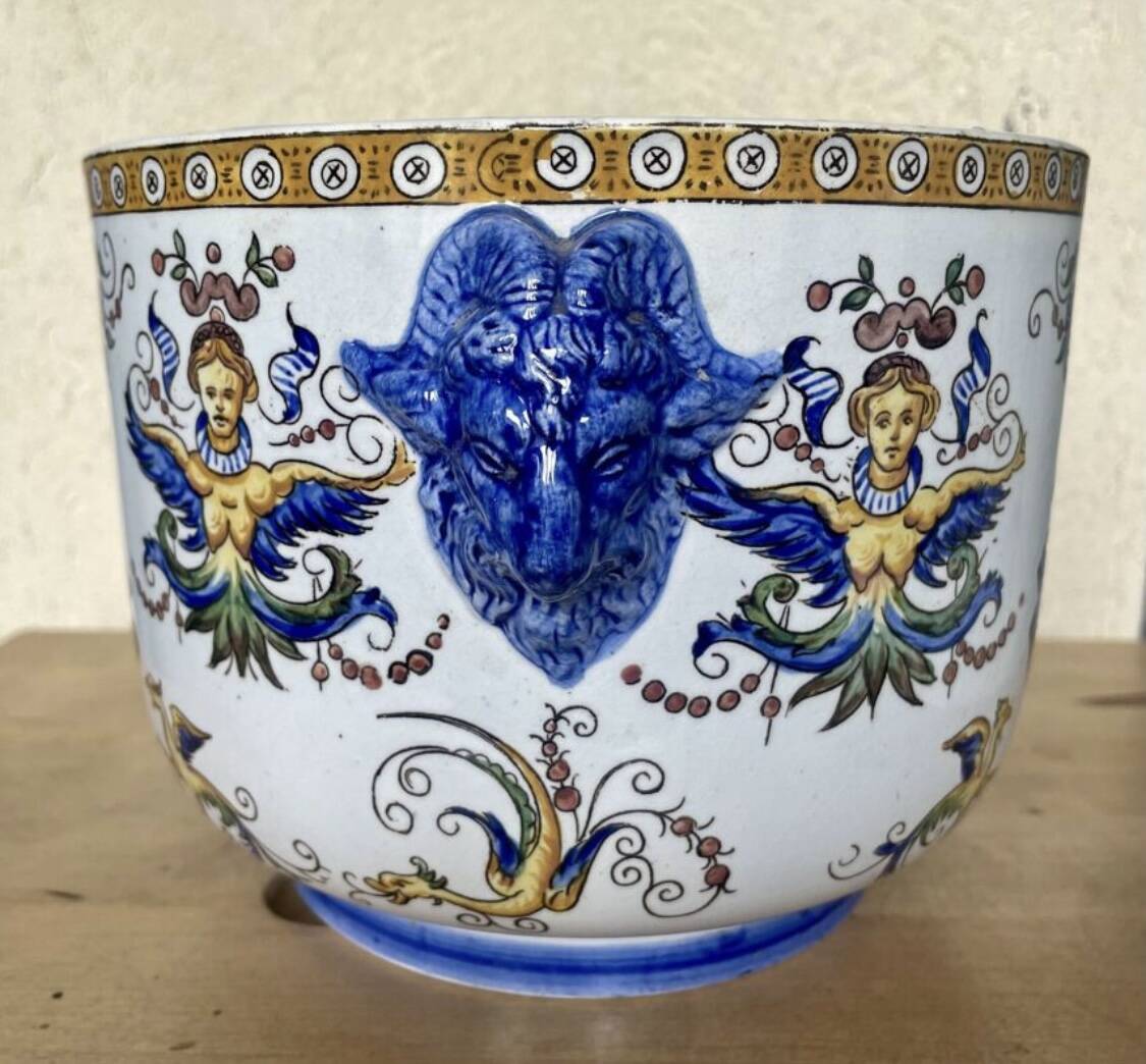 Gien porcelain planter