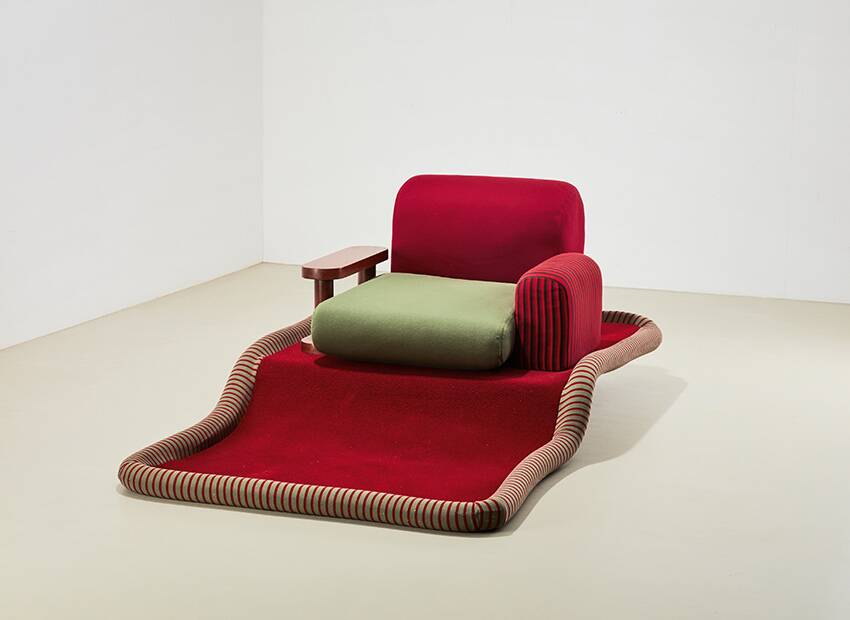 Ettore Sottsass 'Tappeto Volante' for Bedding Brevetti Italy 1974