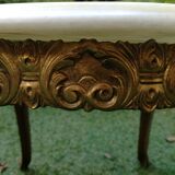 Louis XV coffee table bronze and marble