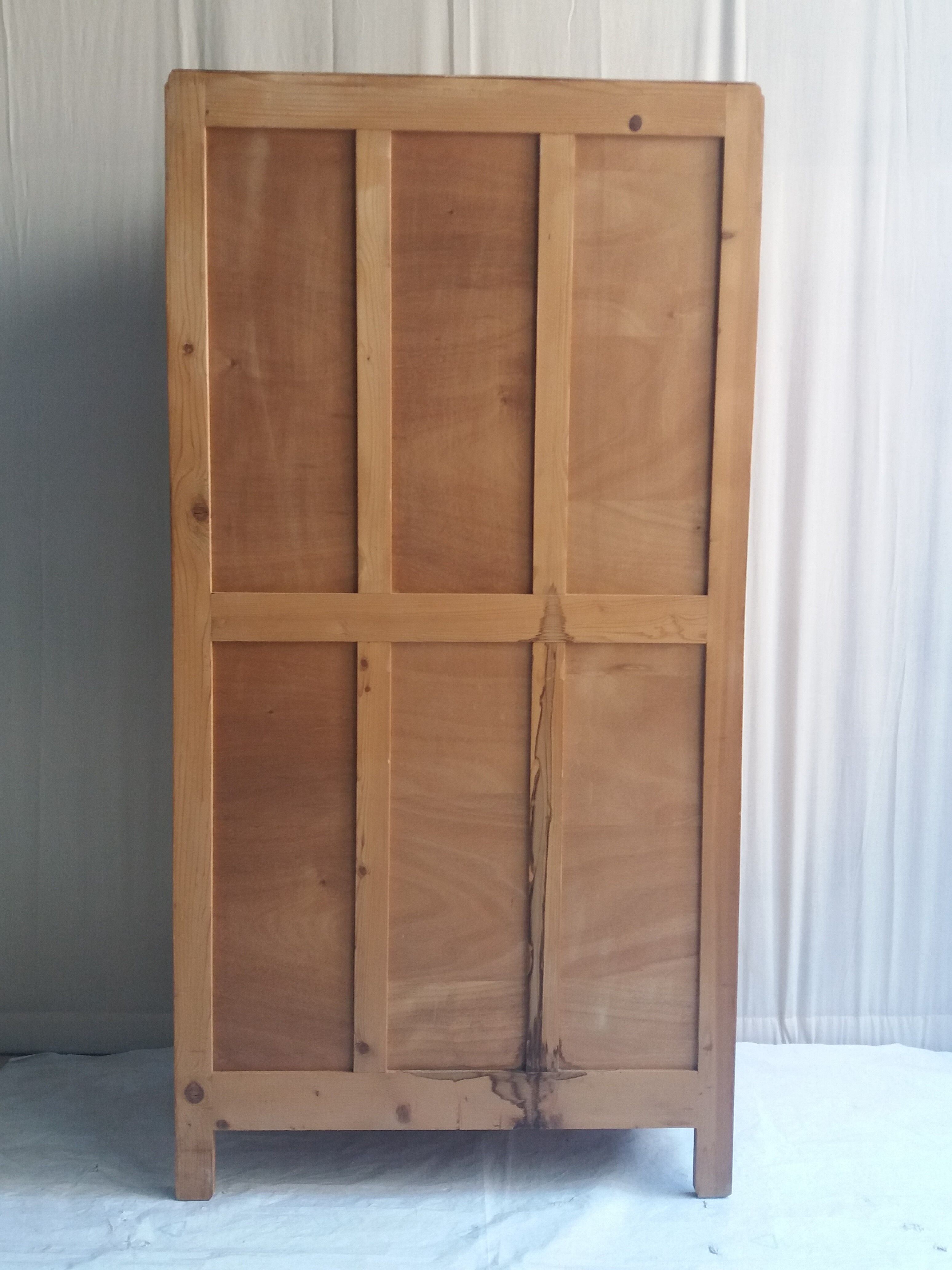 Vintage wardrobe of the 50's with 1 door