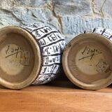 Ceramic vase duo by Louis Dage