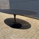 Knoll Tulip oval dining table 198/244cm black Feniks laminate