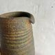 Ash-grey Stoneware Pitcher, Brutalist 1960s Studio Pottery Vase from Oostende Belgium