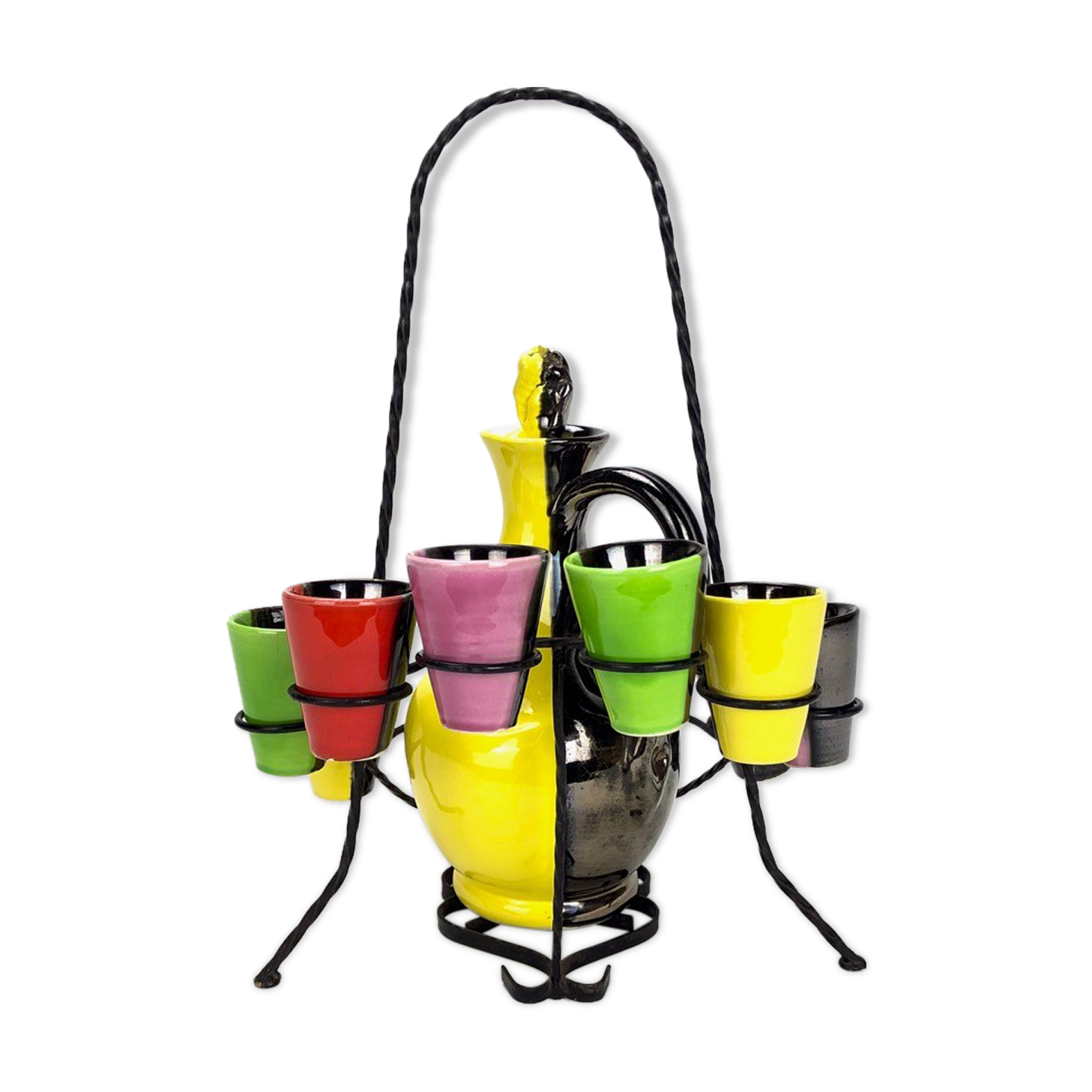 Vallauris Mid-Century Liquor Service