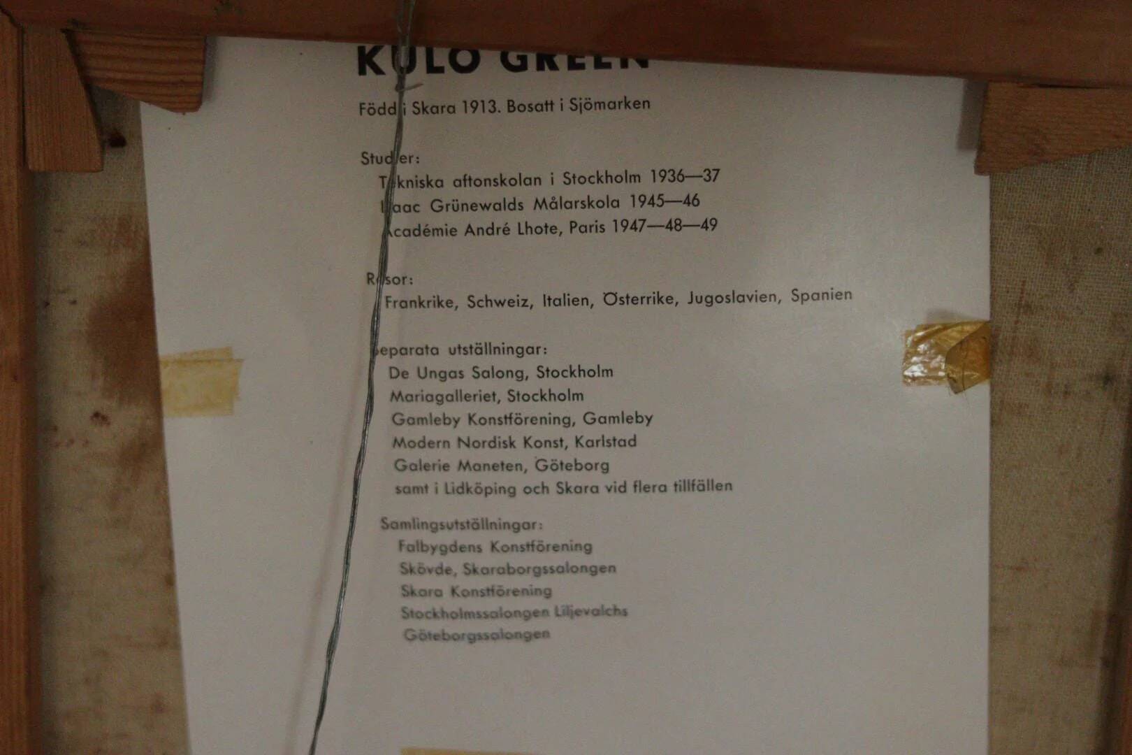 Nature morte : raisins par Kulo Green