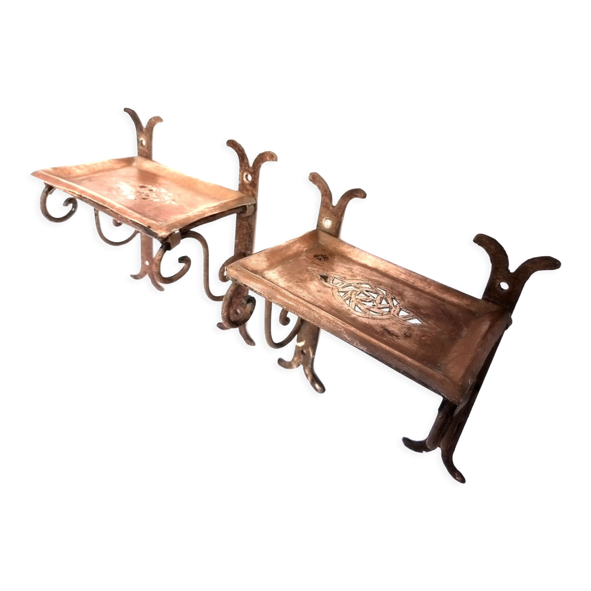 Pair of Arabic soap holders