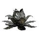 Light metal flower candlestick