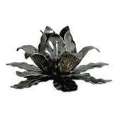 Bougeoir fleur en métal