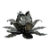 Light metal flower candlestick