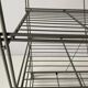Free-standing industrial shelf with a metal structure, 4 shelves, 1960s, Germany.