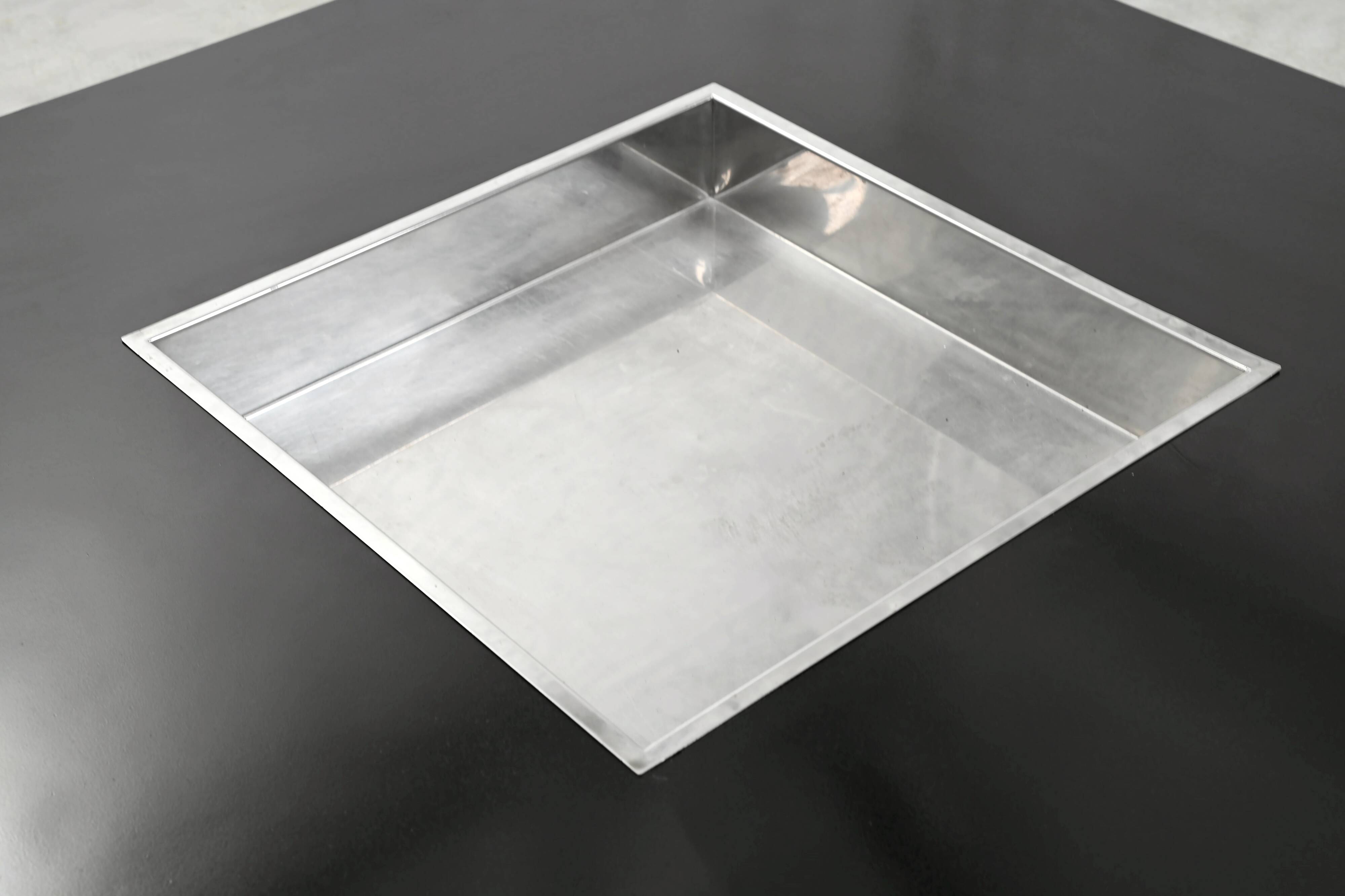 Chrome & Lacquer Coffee Table with Integrated Bar, 1970s