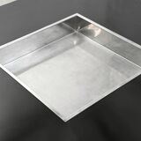 Chrome & Lacquer Coffee Table with Integrated Bar, 1970s