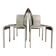 Rare set of 4 Aluminium side chairs 1980's