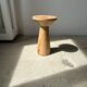 Side table, end of sofa in natural mango monoxyl conical tray H:50cm