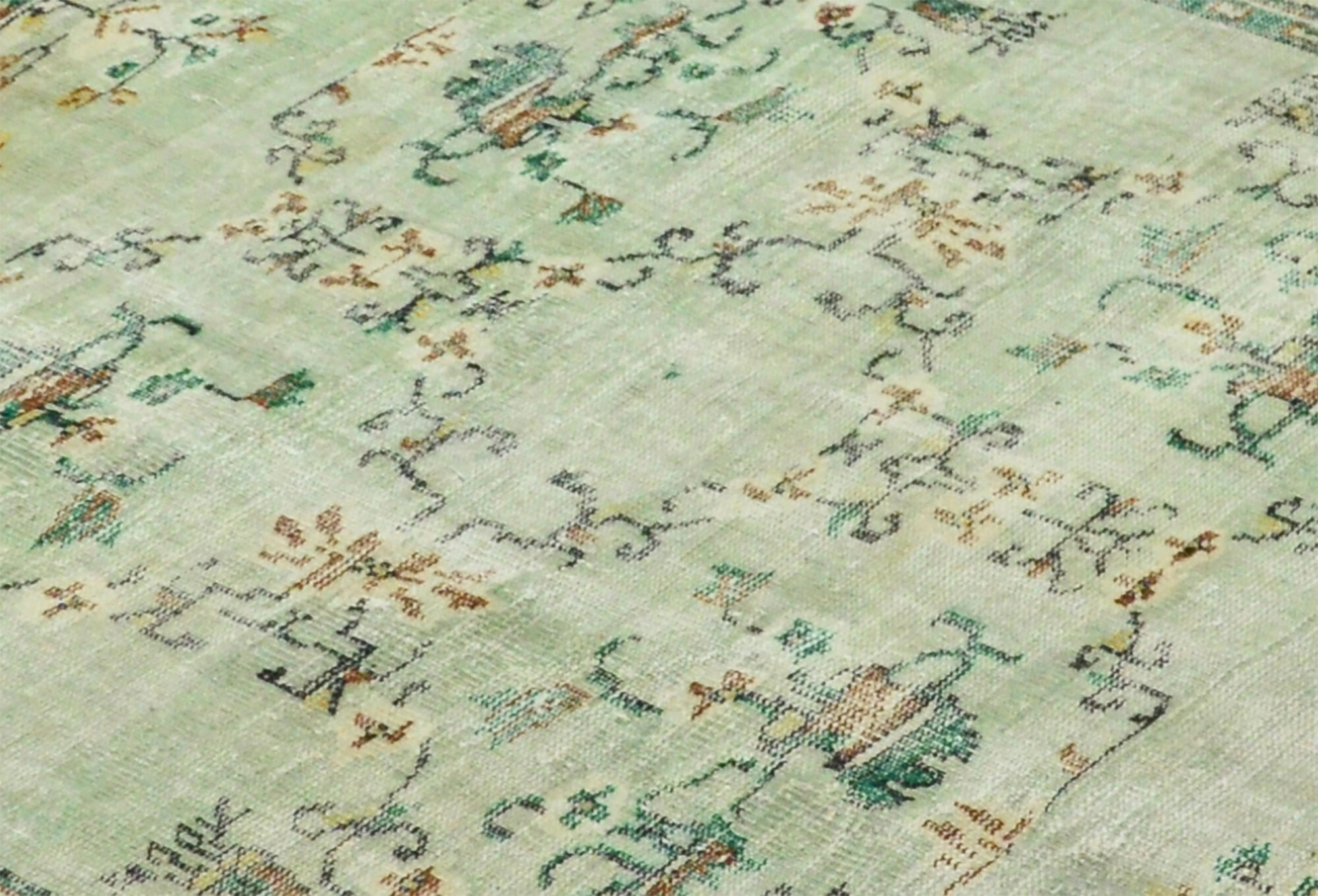 Anatolian handmade vintage rug 281 cm x 202 cm