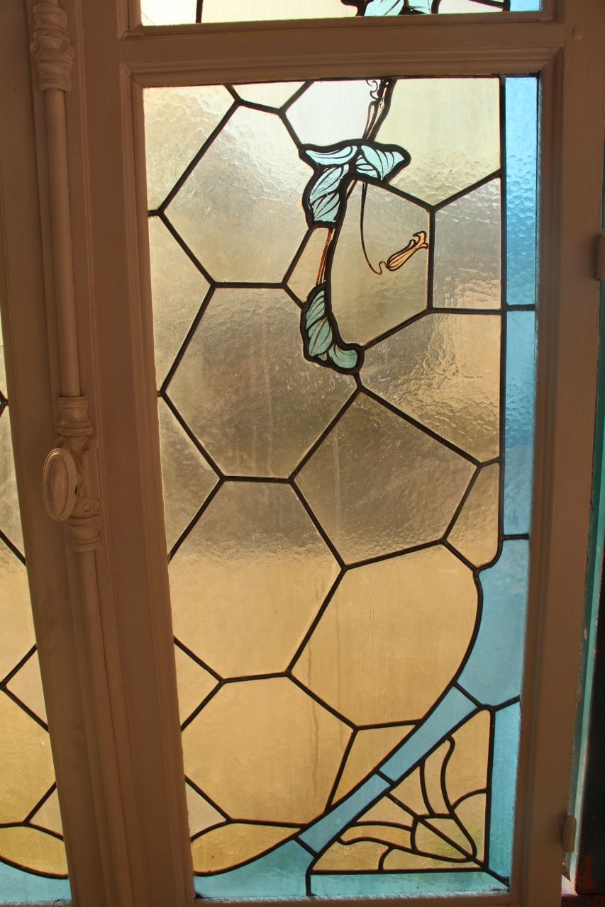 Paire de vitraux de Jacques Gruber art nouveau