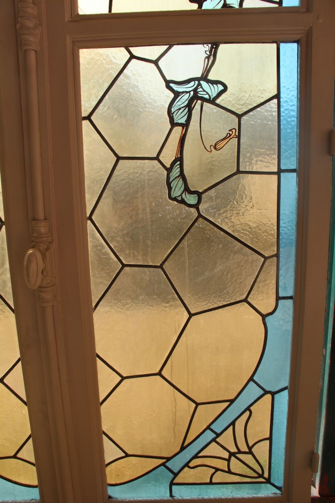 Paire de vitraux de Jacques Gruber art nouveau